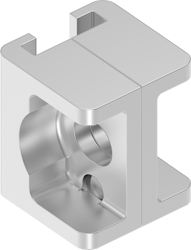 Guida per asta piatta 3x14, acciaio inox AISI 316