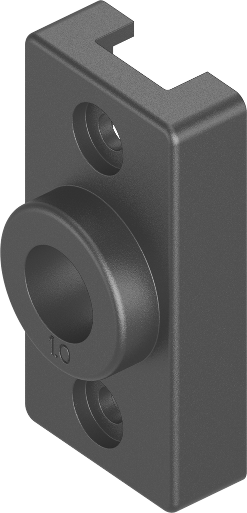 Sluitlipadapter zonder begrenzing voor Ts = 1 mm, polyamide GF V0 zwart