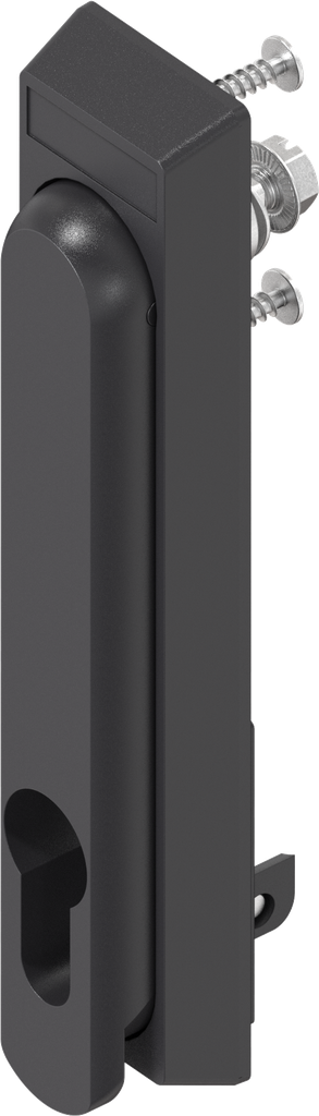 poignée escamotable pour demi-cylindre 40 mm (A = 30 mm), polyamide GF noir