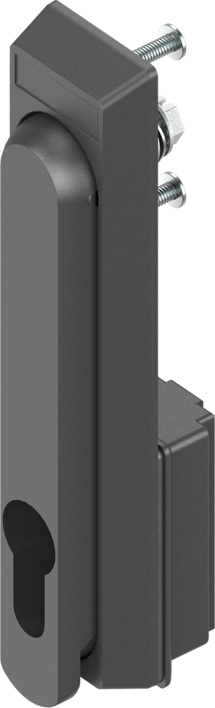 poignée escamotable pour demi-cylindre 40 mm (A = 30 mm), polyamide GF noir
