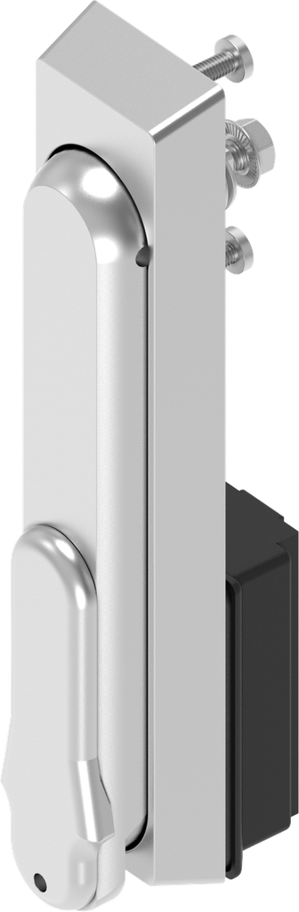 Maneta giratoria para cilindro perfilado 40 mm (A = 30 mm), acero inoxidable AISI 316