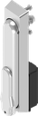 poignée escamotable pour demi-cylindre 40 mm (A = 30 mm), inox AISI 316