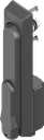 poignée escamotable avec barillet clé EK 333, polyamide GF noir