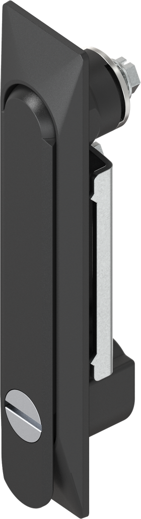 Maniglia girevole 1150 con inserto taglio 2x4, zama nero verniciato a polvere