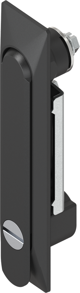Maniglia girevole 1150 con inserto taglio 2x4, zama nero verniciato a polvere