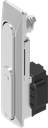 poignée escamotable 1154 avec RC2 pour demi-cylindre 40 mm (A = 30 mm), inox AISI 316