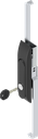 poignée escamotable avec crémones clé EK 333, polyamide et zamak époxy noir