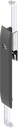 capotage avec crémones avec rotor double barre 5, polyamide GF noir