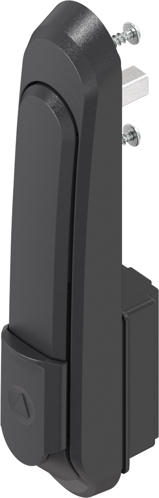 poignée escamotable avec capot et verrouillages variés, polyamide GF noir