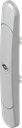 Schlüsselschild mit Doppelbart 3 für schmalen Verkantungsraum, Polyamid GF silbergraumetallic