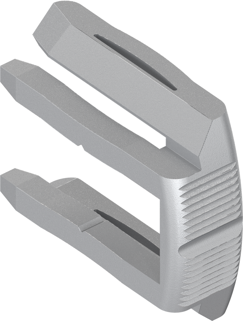 Montageveer voor slothuis met bedieningssluitlip, polyamide GF kiezelgrijs