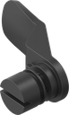 Lengüeta con inserto ranura 2 x 4, poliamida GF negro
