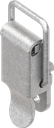 Spanslot met spanbeugel zonder oog voor hangslot, met montagegaten, Staal onbehandeld