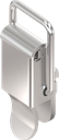 Spanslot met spanbeugel zonder oog voor hangslot, met montagegaten, RVS 304