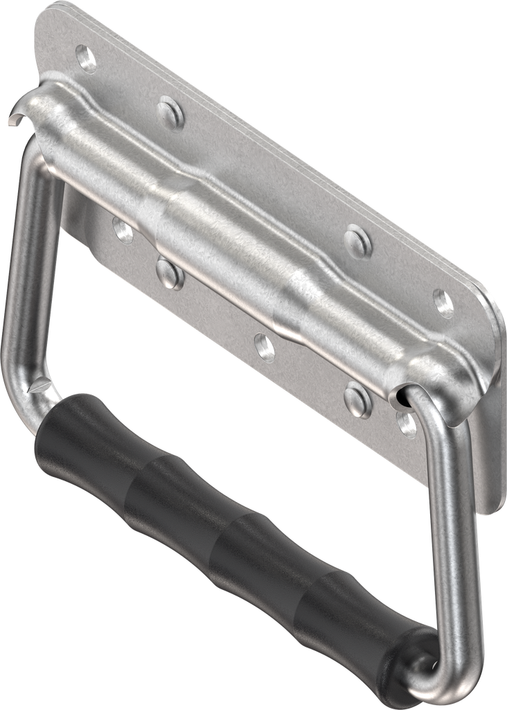 Asa plegable con resorte de torsión, acero galvanizado DS más Top Coat