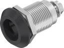Chiusura 1/4 di giro per cilindro plug (sistema 3), zama nero verniciato a polvere