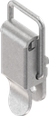 fermeture à genouillère avec étrier de serrage non cadenassable, percée, acier zingué, passivé (couche épaisse) plus Top Coat