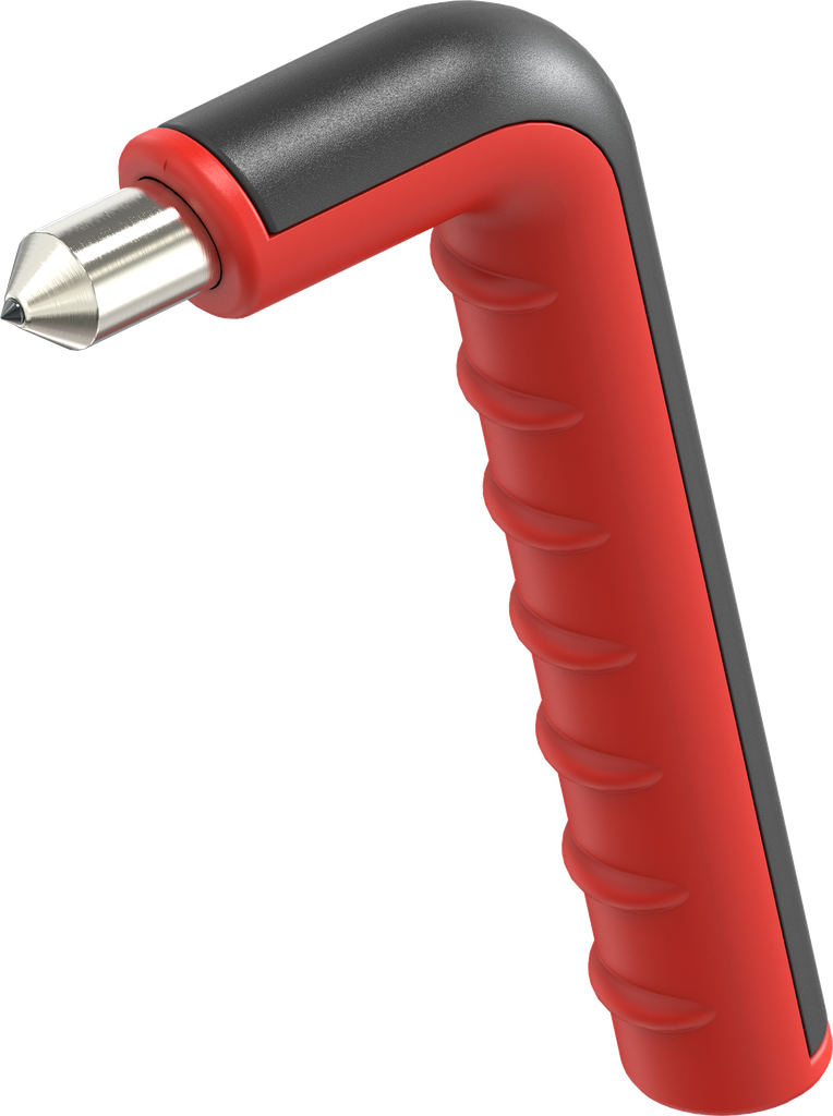 Emergency hammer Basic, acier et polyamide rouge