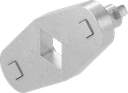 adaptateur, acier zingué