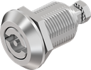 Chiusura 1/4 di giro a compressione doppia aletta 3, acciaio inox AISI 316