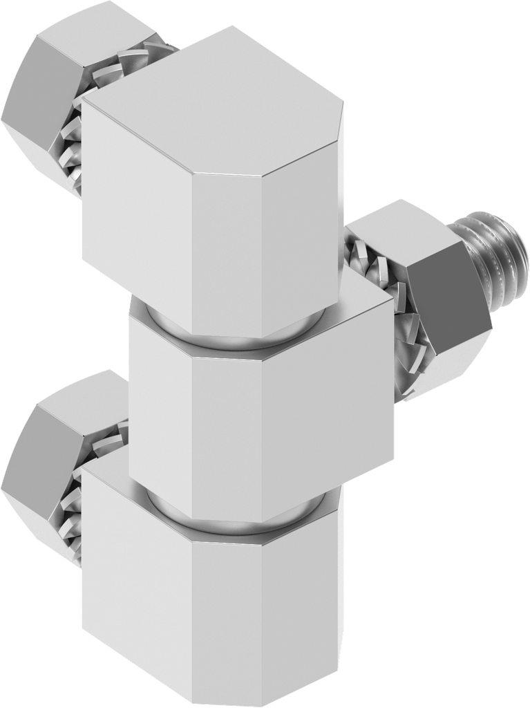 180° Hinge, Stainless steel AISI 316