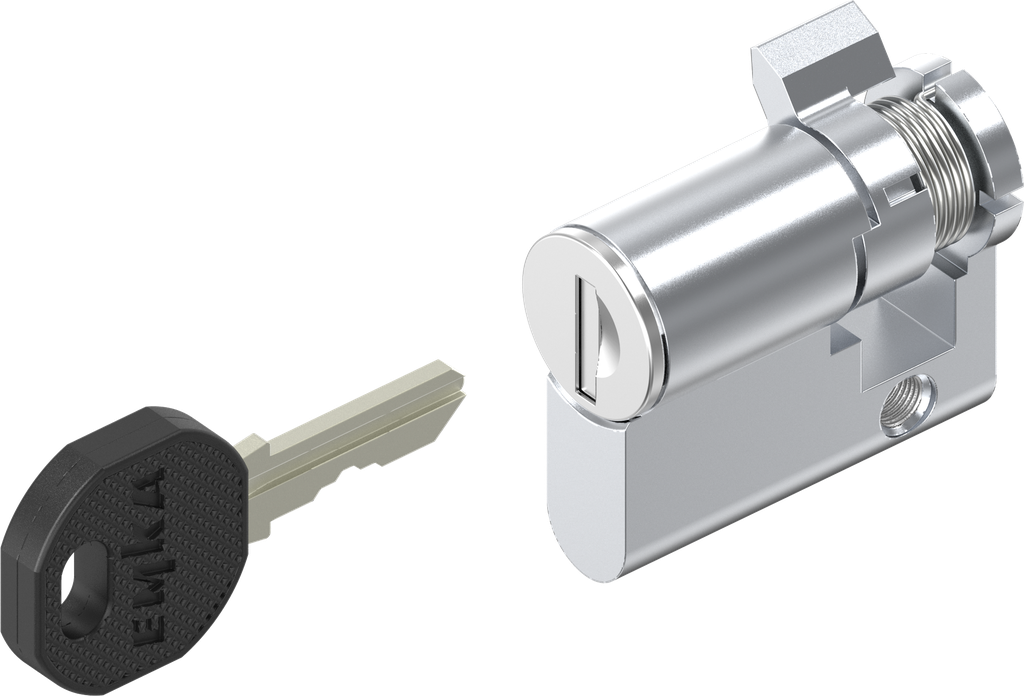 Cilindro perfilado con cilindro redondo, llave EK 333, zamak