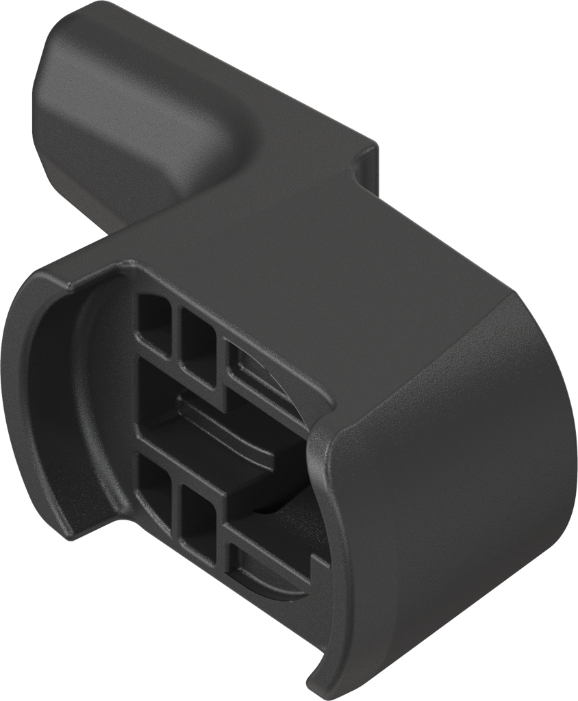 Inklik sluitlip H = 22 mm, polyamide GF zwart