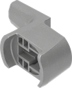 Came d'encliquetage H = 24 mm, polyamide GF gris argent métallisé