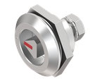 quart de tour triangle 8 avec marquage, inox AISI 303
