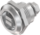 quart de tour, version ferroviaire avec marquage, inox AISI 303