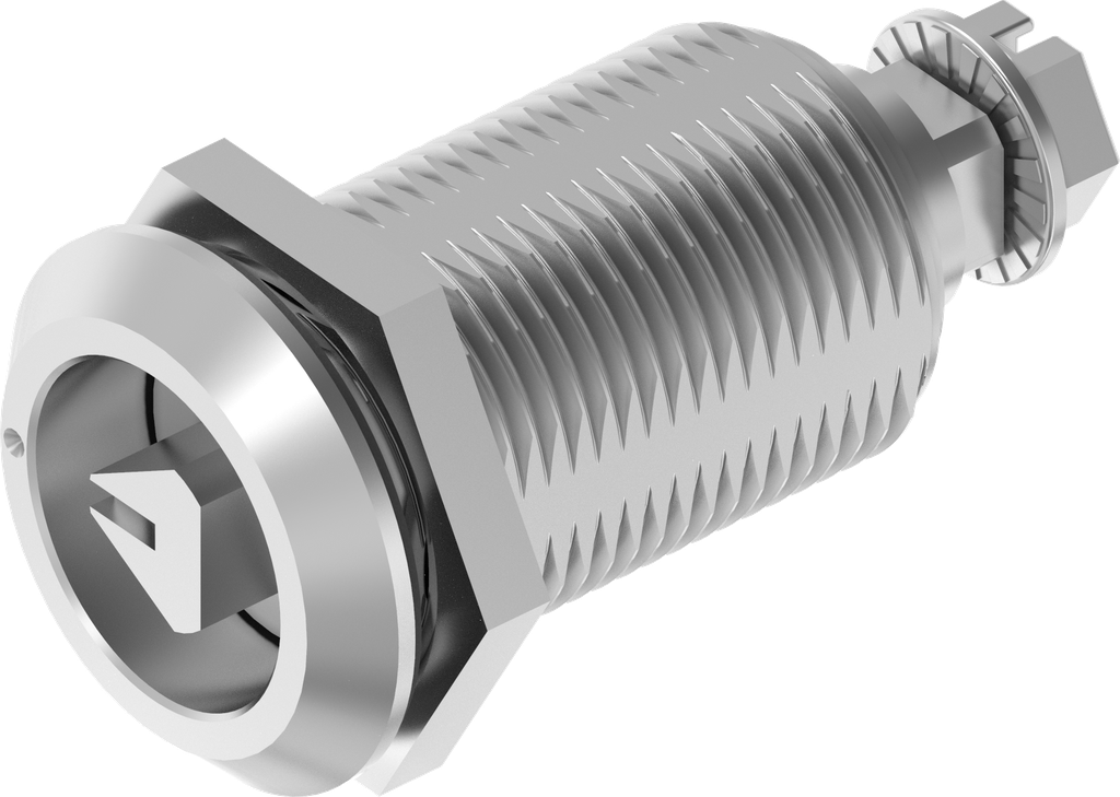Chiusura 1/4 di giro a compressione triangolo 8 con riferimento, acciaio inox AISI 316