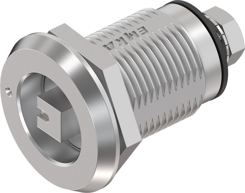Compression latch square 7 with marking, right version, Stainless steel AISI 316