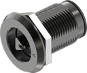 Chiusura 1/4 di giro a compressione triangolo 6,5 versione sinistra, alluminio anodizzato solido e acciaio inox AISI 316
