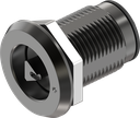 Chiusura 1/4 di giro a compressione triangolo 6,5 versione sinistra, alluminio anodizzato solido e acciaio inox AISI 316