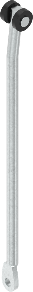 Asta tonda L = 317 mm, acciaio zincato