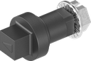 rotor carré 8, polyamide 66 GF 50 noir