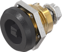 Safety quarter turn square 6, Brass and zinc die black powder-coated