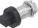 Insert square 7, Zinc die black powder-coated