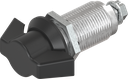 quart de tour papillon sans clé, zamak époxy noir