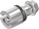 Insert double bit 5, Stainless steel AISI 316 pickled, passivated and electrolytically polished