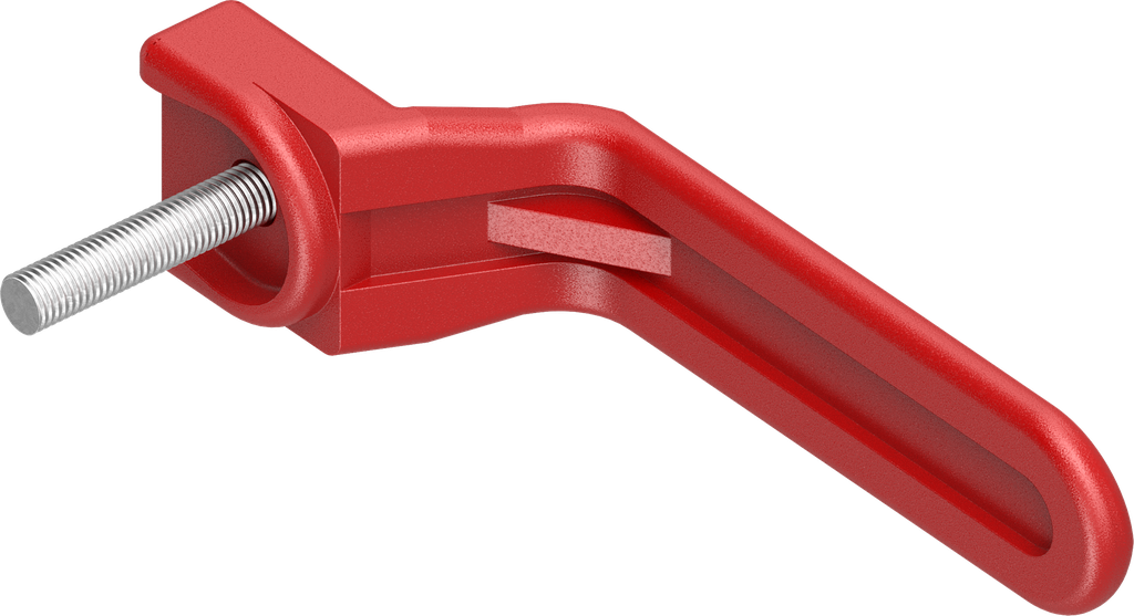 Binnengreep, polyamide rood