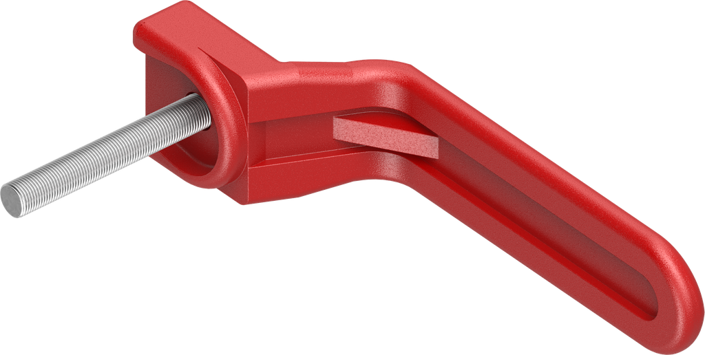 Binnengreep, polyamide rood
