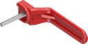 poignée intérieure, polyamide rouge