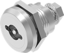 Chiusura 1/4 di giro di sicurezza doppia aletta 3 versione destra, acciaio inox AISI 303