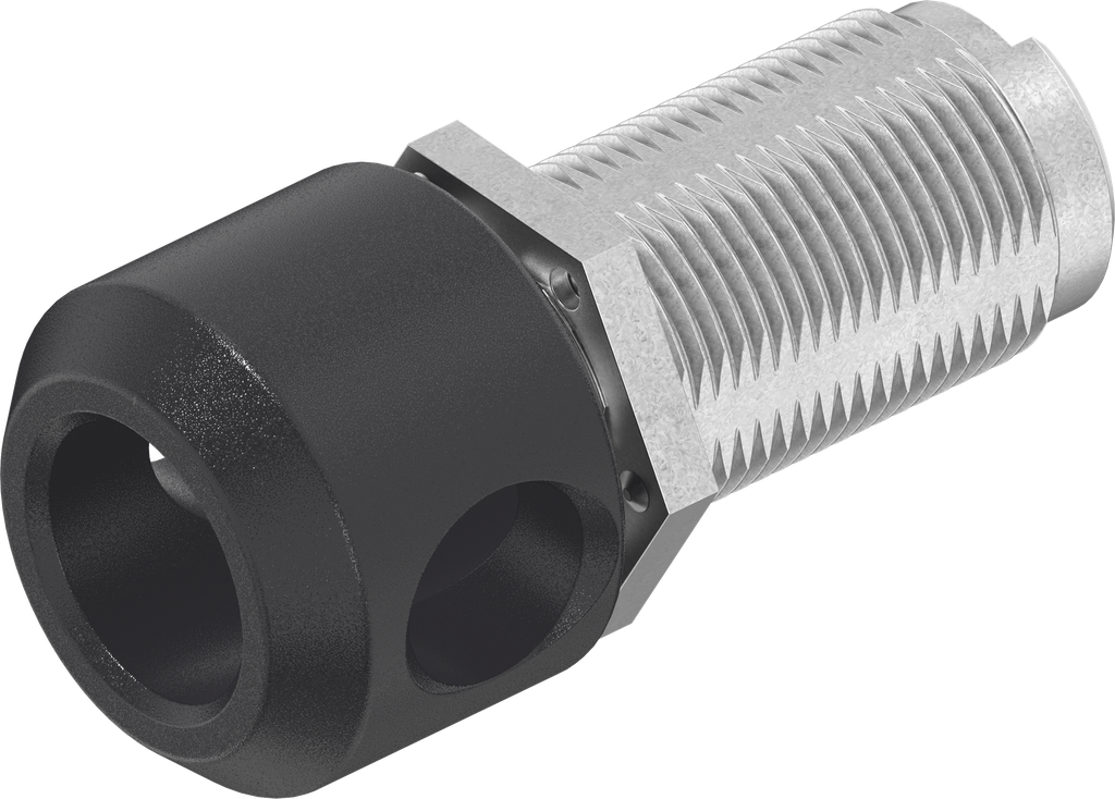 Knevelslot voor hangslot, Zamak zwart gepoedercoat