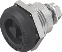 Trilvast slot driekant 7, Zamak zwart gepoedercoat