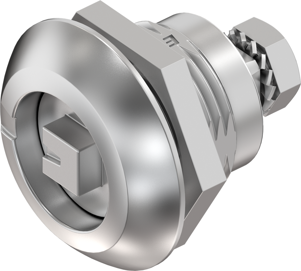 Compression latch, square 7, Stainless steel AISI 316