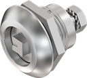 Chiusura 1/4 di giro a compressione quadro 7, acciaio inox AISI 316