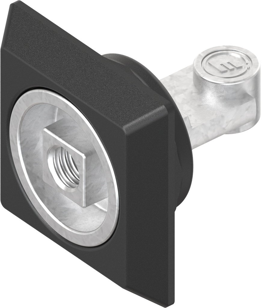 élément rotor carré 8 avec filetage M6 pour papillon, zamak zingué