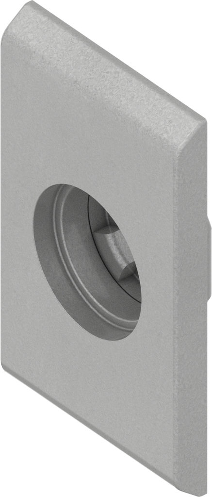 Housing for quick mounting, Polyamide GF silver grey metallic